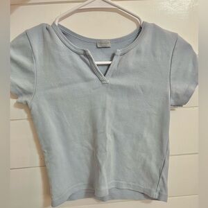 light blue brandy top